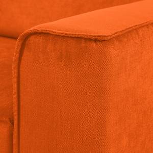 Ecksofa Grapefield Webstoff Orange - Longchair davorstehend links