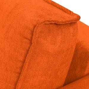 Ecksofa Grapefield Webstoff Orange - Longchair davorstehend links