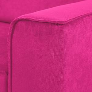 Ecksofa Grapefield Webstoff Pink - Longchair davorstehend links