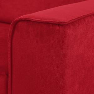 Ecksofa Grapefield Webstoff Rot - Longchair davorstehend links