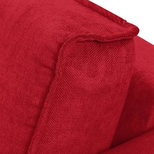 Ecksofa Grapefield Webstoff Rot - Longchair davorstehend links