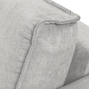 Ecksofa Grapefield Webstoff Silber - Longchair davorstehend links