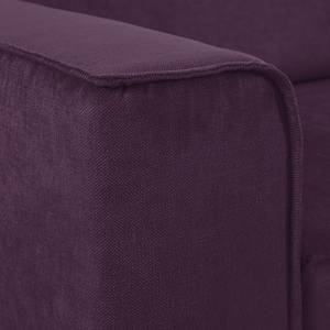 Ecksofa Grapefield Webstoff Aubergine - Longchair davorstehend rechts