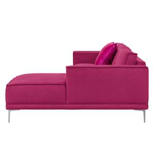 Ecksofa Grapefield Webstoff Cyclam - Longchair davorstehend rechts