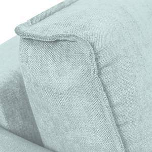 Canapé d'angle Grapefield Tissu - Bleu clair - Méridienne courte à droite (vue de face)