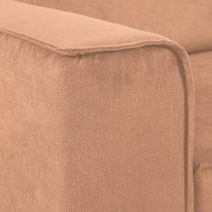 Ecksofa Grapefield Webstoff Lachs - Longchair davorstehend rechts