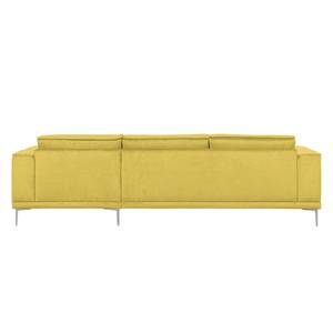 Ecksofa Grapefield Webstoff Lemon - Longchair davorstehend rechts