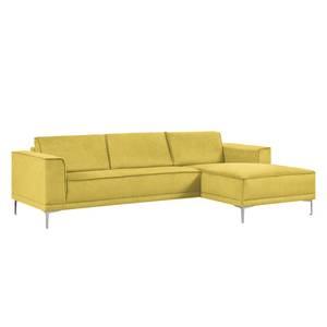 Ecksofa Grapefield Webstoff Lemon - Longchair davorstehend rechts