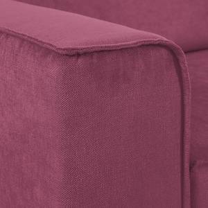 Ecksofa Grapefield Webstoff Lipstick Pink - Longchair davorstehend rechts