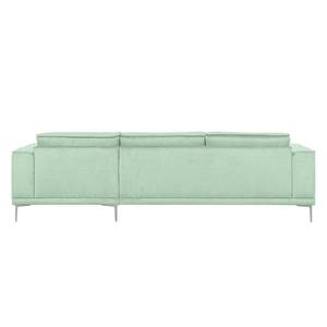 Ecksofa Grapefield Webstoff Mint - Longchair davorstehend rechts