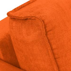 Ecksofa Grapefield Webstoff Orange - Longchair davorstehend rechts