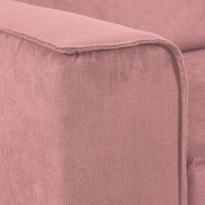 Ecksofa Grapefield Webstoff Rosé - Longchair davorstehend rechts