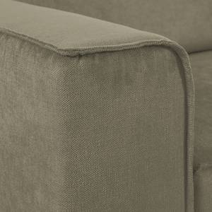 Ecksofa Grapefield Webstoff Taupe - Longchair davorstehend rechts