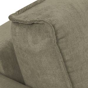 Ecksofa Grapefield Webstoff Taupe - Longchair davorstehend rechts