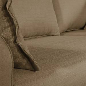 Ecksofa Greeneville Strukturstoff Nougat - Longchair davorstehend rechts