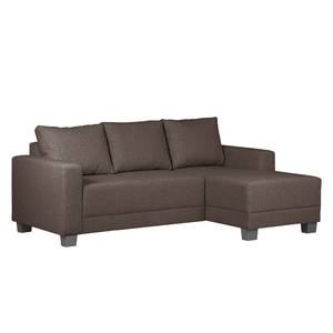 Ecksofa Greenwood I Webstoff Muskat - Longchair davorstehend rechts