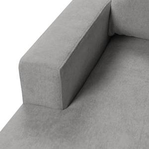 Ecksofa Greenwood II Webstoff Grau - Longchair davorstehend links