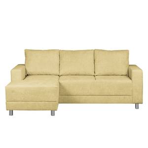 Ecksofa Greenwood II Webstoff Champagner - Longchair davorstehend links