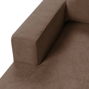 Ecksofa Greenwood II Webstoff Nougat - Longchair davorstehend links