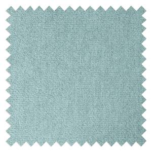 Canapé d'angle Greenwood II Tissu Bleu pastel - Méridienne courte à droite (vue de face)