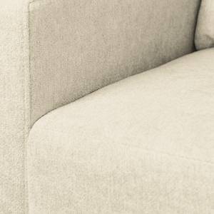 Ecksofa Greenwood II Webstoff Creme - Longchair davorstehend rechts