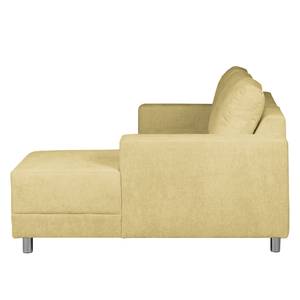 Ecksofa Greenwood II Webstoff Champagner - Longchair davorstehend rechts