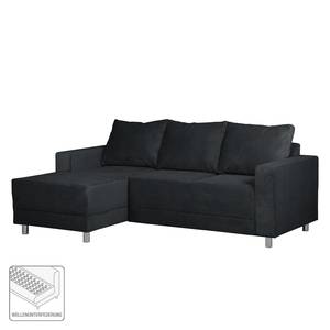 Ecksofa Greenwood III Cord Anthrazit - Longchair davorstehend links