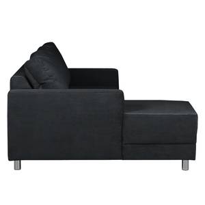 Ecksofa Greenwood III Cord Anthrazit - Longchair davorstehend links