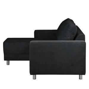 Ecksofa Greenwood III Cord Anthrazit - Longchair davorstehend links