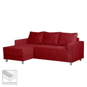 Ecksofa Greenwood III Cord Rot - Longchair davorstehend links