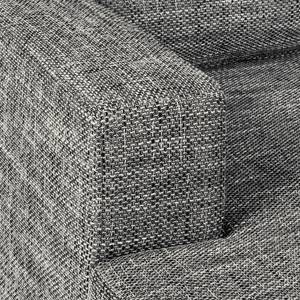 Divano angolare Greenwood Tessuto strutturato Lawan: grigio - Longchair preimpostata a sinistra