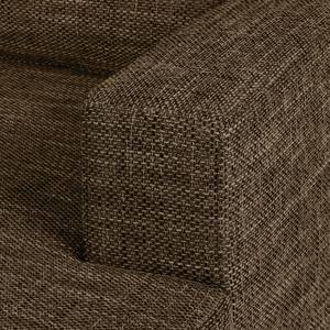 Ecksofa Greenwood Strukturstoff - Strukturstoff Lawan: Braun - Longchair davorstehend rechts