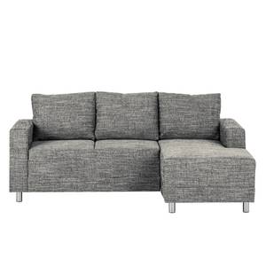 Ecksofa Greenwood Strukturstoff - Strukturstoff Lawan: Grau - Longchair davorstehend rechts