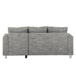 Ecksofa Greenwood Strukturstoff Lawan: Grau - Longchair davorstehend rechts