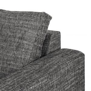 Ecksofa Greenwood Strukturstoff - Strukturstoff Lawan: Schwarz - Longchair davorstehend rechts