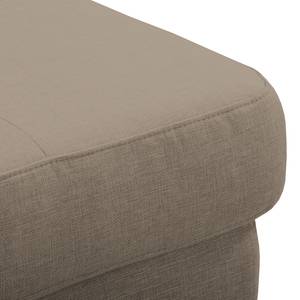 Ecksofa Halsey Strukturstoff - Cappuccino - Longchair davorstehend links