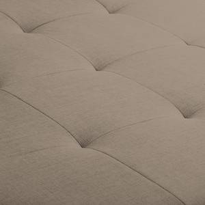 Ecksofa Halsey Strukturstoff - Cappuccino - Longchair davorstehend links