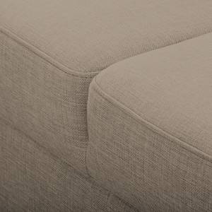 Ecksofa Halsey Strukturstoff - Cappuccino - Longchair davorstehend links