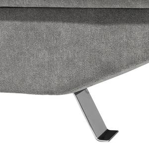 Canapé d'angle Hays (convertible) Tissu - Gris clair - Méridienne longue à droite (vue de face)