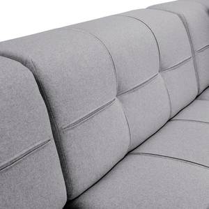 Ecksofa Healy Filz - Granit - Longchair davorstehend links - Ohne Hocker