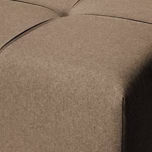 Canapé d'angle Healy Feutre - Latte macchiatto - Méridienne courte à gauche (vue de face) - Sans repose-pieds