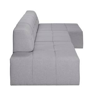 Ecksofa Healy Filz - Granit - Longchair davorstehend rechts - Ohne Hocker