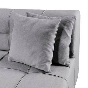 Canapé d'angle Healy Feutre - Granit - Méridienne courte à droite (vue de face) - Sans repose-pieds