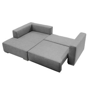 Ecksofa Heaven Casual Webstoff Stoff TCU: 19 pencil grey - Longchair davorstehend links - Schlaffunktion - Bettkasten