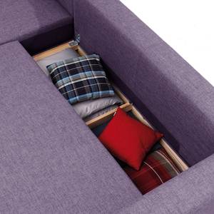 Ecksofa Heaven Casual Webstoff Stoff TCU: 47 very purple - Longchair davorstehend rechts - Schlaffunktion - Bettkasten