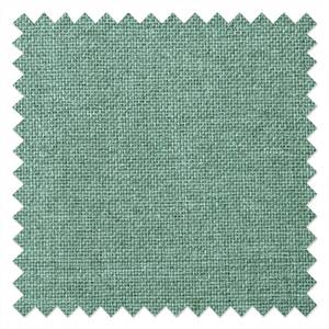 Hoekbank Heaven Casual Stof TBO: 53 pastel mint - Longchair vooraanzicht links - Slaapfunctie - Opbergruimte