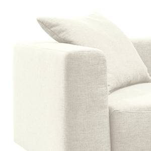 Canapé d'angle Heaven Casual XL Tissu - Crème - Méridienne courte à droite (vue de face) - Sans fonction