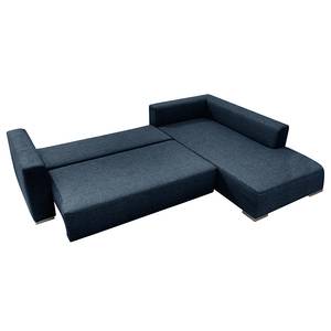 Hoekbank Heaven Casual XL Donkerblauw - Longchair vooraanzicht rechts - Slaapfunctie - Opbergruimte