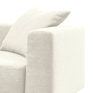 Ecksofa Heaven Casual XL Webstoff Creme - Longchair davorstehend links - Schlaffunktion - Bettkasten