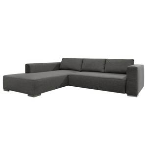 Ecksofa Heaven Colors Style M Webstoff Stoff TCU: 19 pencil grey - Longchair davorstehend links - Keine Funktion